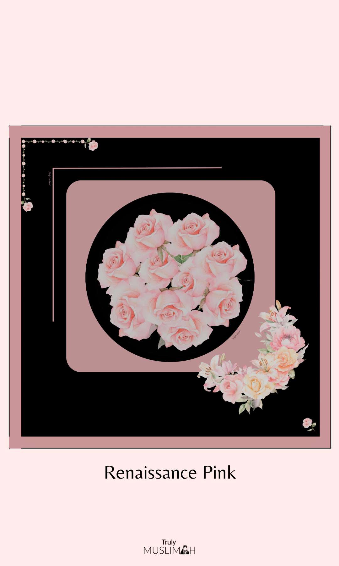 Gouache Flore | Hijab carré