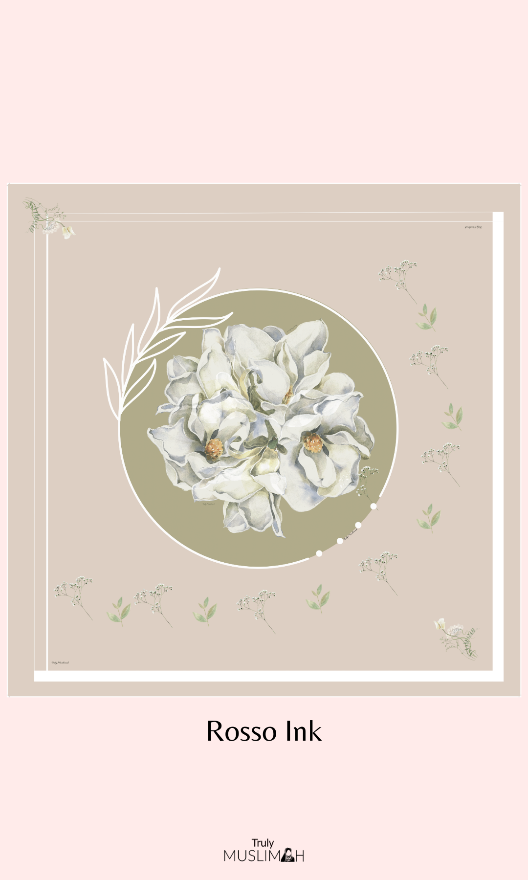 Gouache Flore | Hijab carré