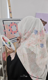 Gouache Flore | Hijab carré