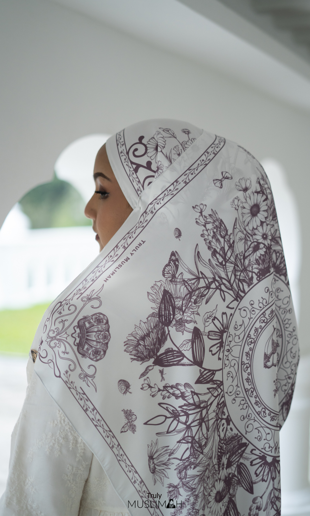 Hijab imprimé victorien d'actualité